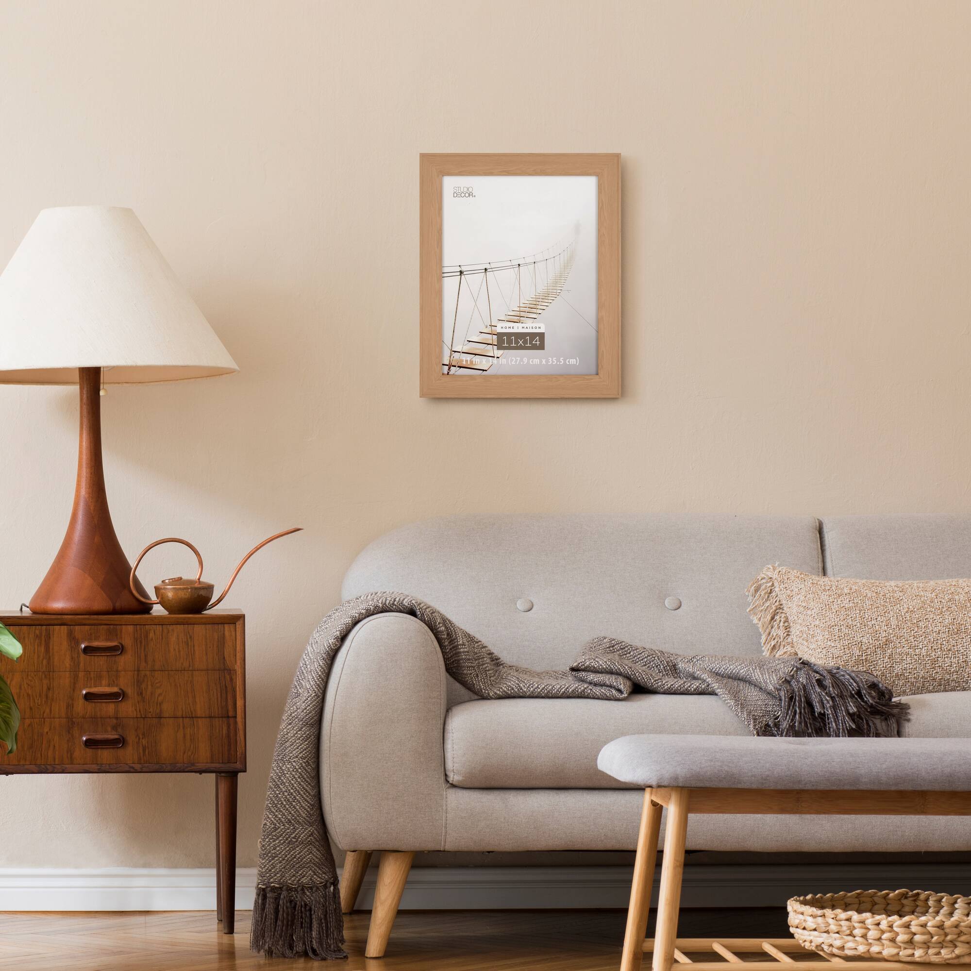 Home 11" x 14" Brown Natural Picture Frame by Studio Décor®